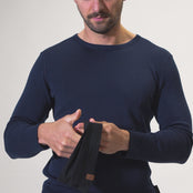 Bandeau pour homme en mérinos noir
