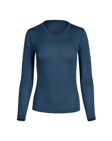 T-shirt thermique à manches longues 160 pour femme en denim