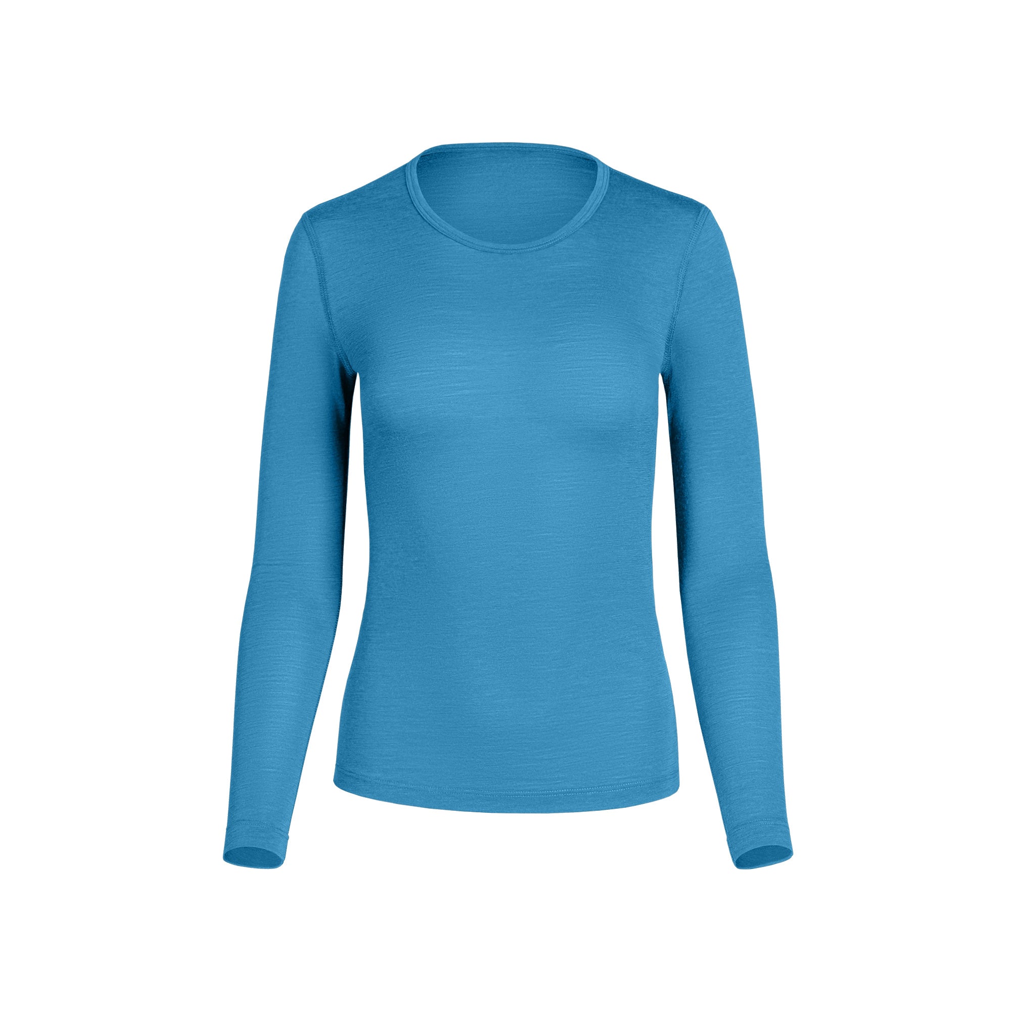 T-shirt à manches longues Merino 160 pour femme bleu clair