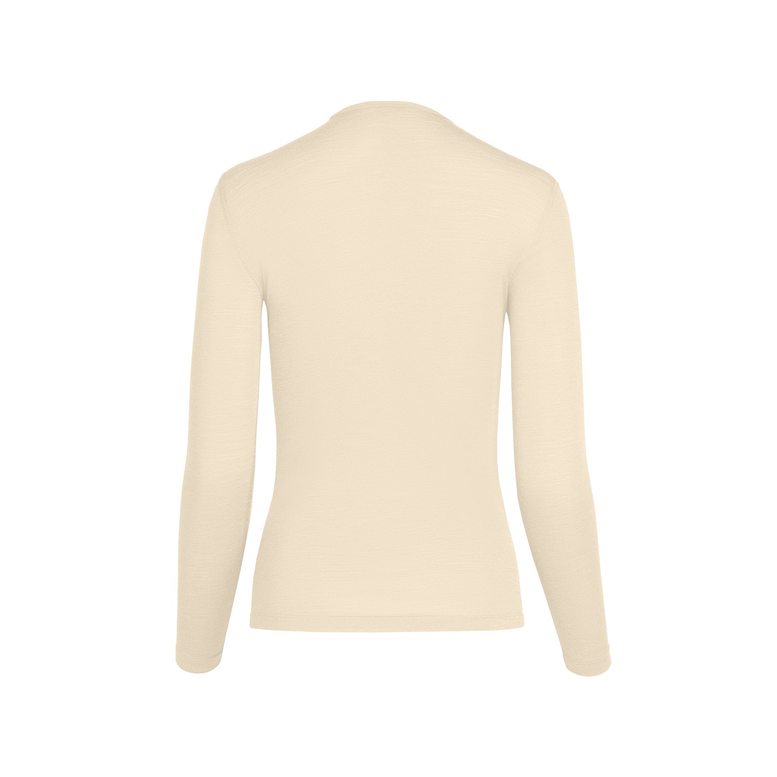 menique Women's Merino 160 Long Sleeve Crew Natural Color