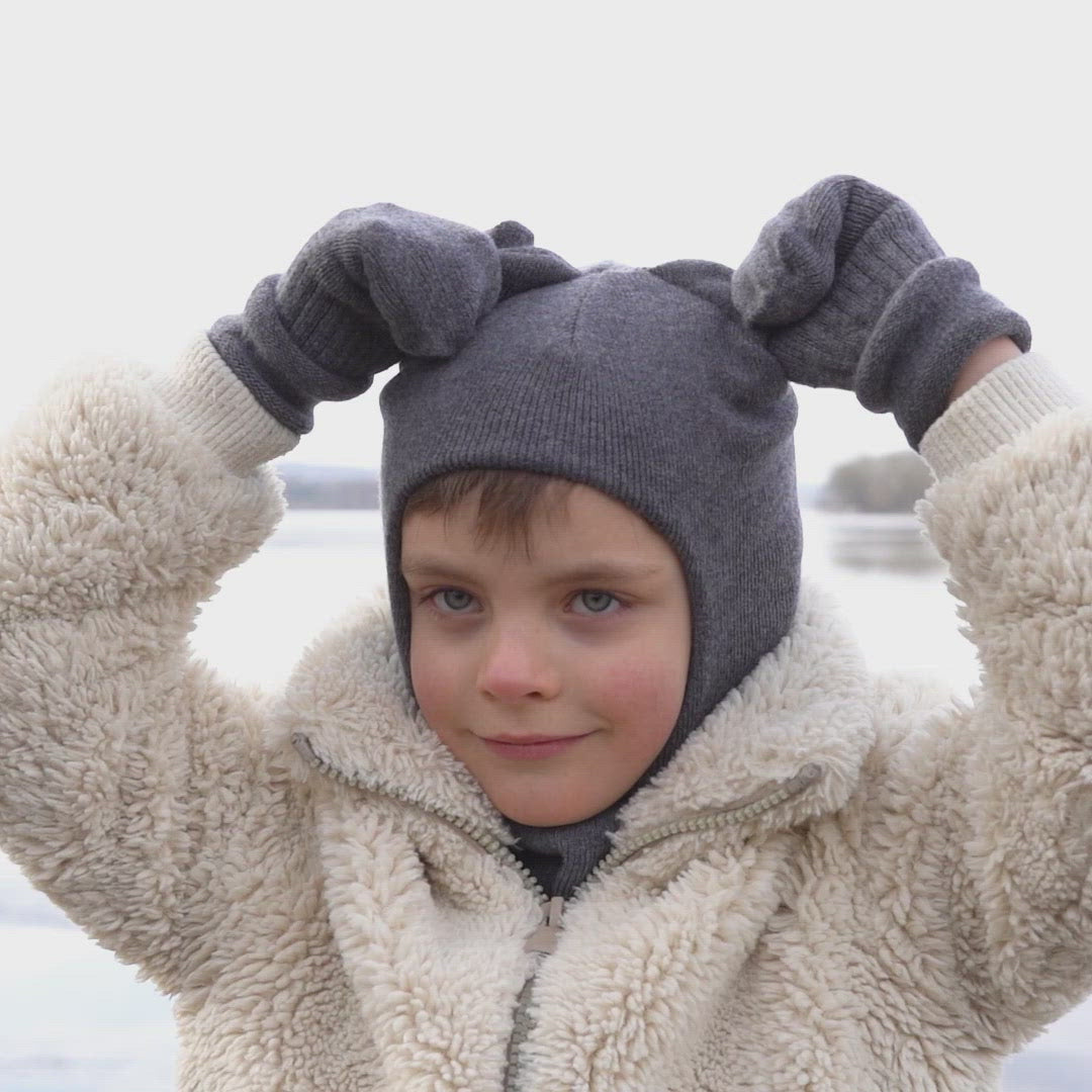 Kids' Balaclava Knitted Merino & Cashmere