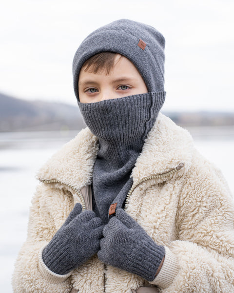 Kids&#39; Dickie Neck Warmer Knitted Merino &amp; Cashmere