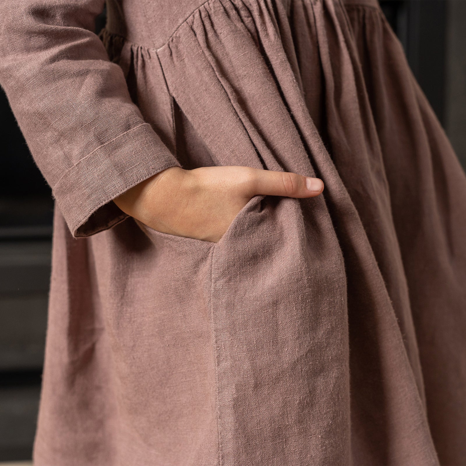 Robe en lin pour filles Lucy