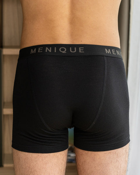 Men&#39;s Merino 160 Short Boxer Briefs Black