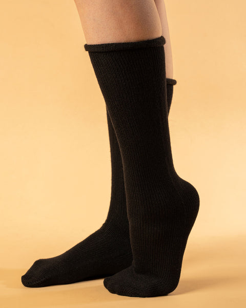 Women&#39;s Socks 2-Pack Black/Creamy beige